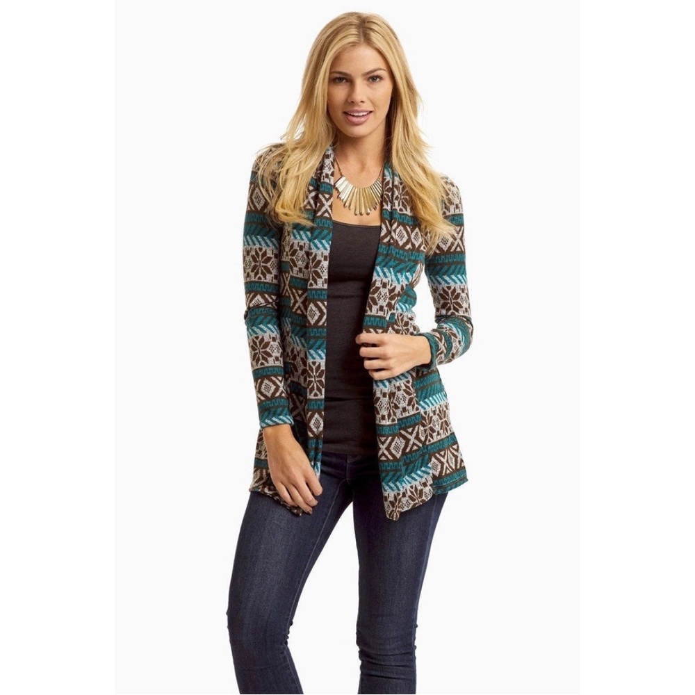 Pinkblush Snowflake Knit Cardigan